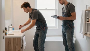 Behind-the-scenes photo of a content planning meeting in a cozy Scandinavian-style restaurant