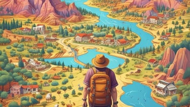 A tour bus promoting local attractions is driving along a street. The bus is mainly white, green, and orange with advertisements for local tours and a call to advertise on the vehicle. Inside, passengers can be seen seated, enjoying the ride. In the background, there are trees and a brick building with tall windows, giving a sense of an urban or historical area.