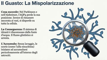 Mispolarizzazine dell'acquaporina-4