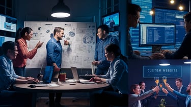 Custom website with any online tools as required