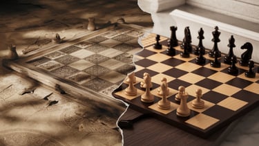 Les origines et l'évolution de l'échiquier moderne