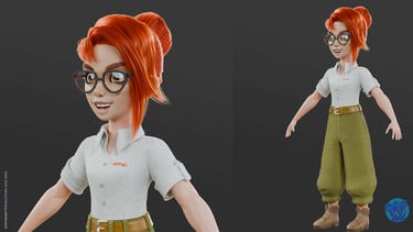 mascote 3D personagem 3D
