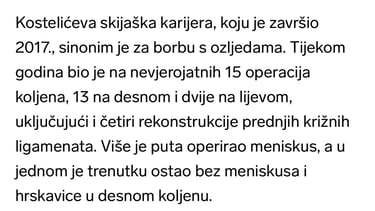 Ivica Kostelić koljena