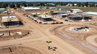 low angle view photography of a gray building