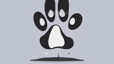 a dog paw print on a shield shield