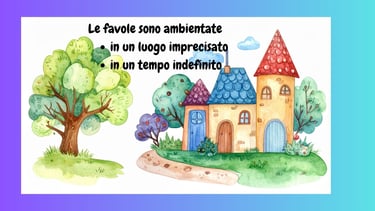Favola ambientata in un luogo mgico - immaginazione e fantasia per i più piccoli