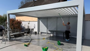 DV NET Nettoyage d’une pergolas bioclimatique sur Furdenheim