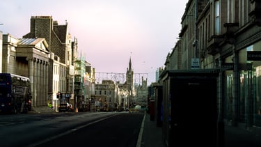 A scenic view of Aberdeen city