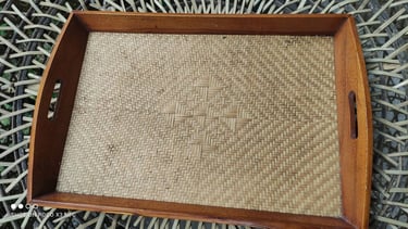 a wooden tray with a cross on it ceck it at Dharmajaya furniture