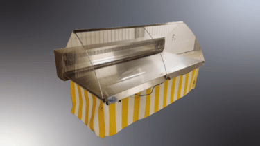Vitrine de 1m pour exposant et commerçant nomade