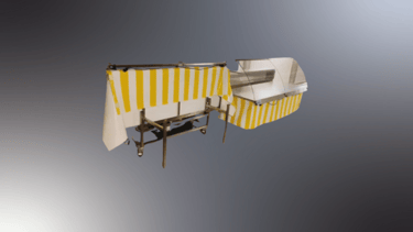 Vitrine réfrigérée pliable de 2m