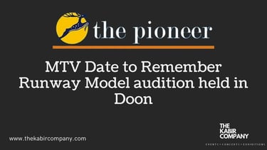 MTV Date to Remember Runway Model audition held in Doon