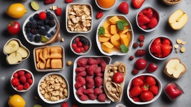 A nutritionist discussing healthy meal plans with a parent and child