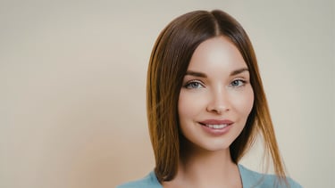 woman with brown hair smiling