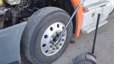 Torquing the lugs after a mobile repair 