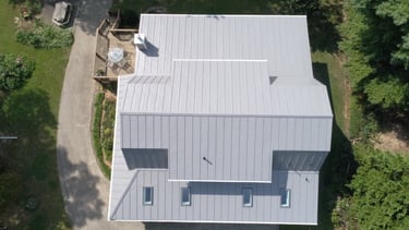 Standing seam metal roof installed in Lynchburg VA