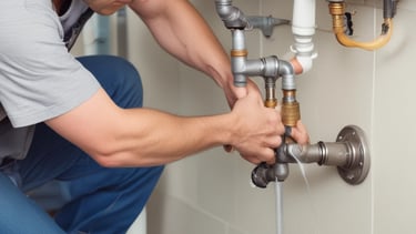 A clean, sparkling swimming pool with clear blue water under bright sunlight