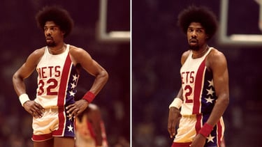 Julius Erving with the New York Nets in 1976