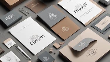 A designer sketching logo ideas on a tablet in a cozy studio.