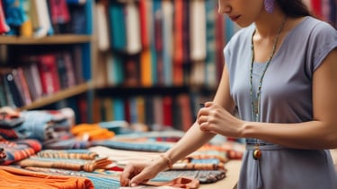 A well-organized warehouse showcasing handicraft products ready for franchise distribution