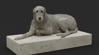 A 3-D image of neeva created in the process prior to printing in 3-D