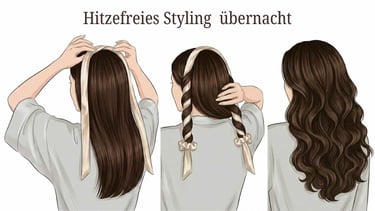 Hitzefreie Locken styling