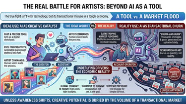 The Real Battle for Artists: Beyond AI as a Tool - Generated by Google Gemini