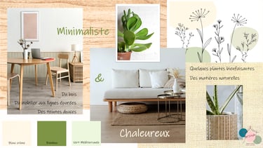 Planche d'ambiance minimalisme