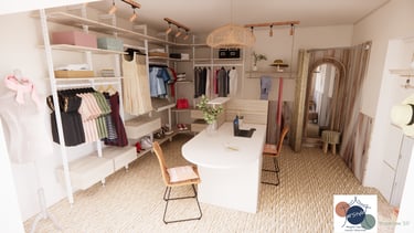 projection showroom vêtements