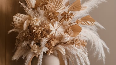 bouquet pampas bohème classe