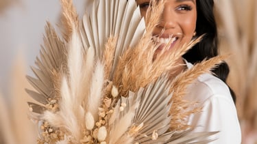 femme cadeau plaisir bonheur fleurs séchées