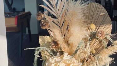 Déco maison fleurs séchées Réunion