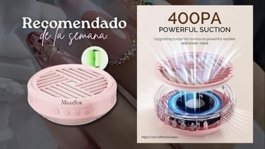 Colector de polvo de uñas para manicuristas
