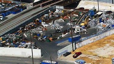 Hauling Away Metal junk yard