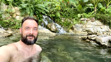 Thermal spring in Vietnam