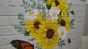 Sunflowers Mural, Long Beach CA