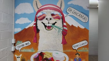 Custom Peruvian restaurant mural, Orange County CA