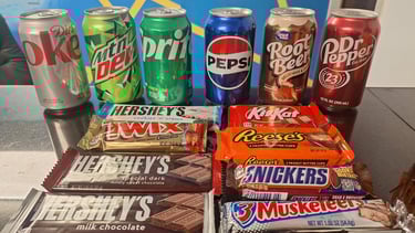 Candy Bars, Patriot Stay Motel, Vernal Utah, Hotels