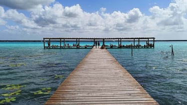 Bacalar Lagoon of the Seven Blues deck, Mexico