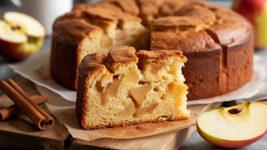 Bolo-Sueco-de-Maçã-com-Canela-Fofinho