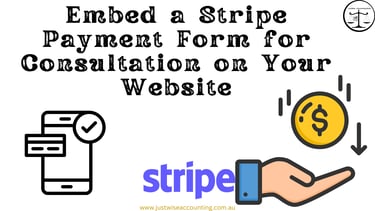 Embed a Stripe payment form for consultation on your website.