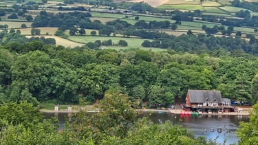 Llandrindod lake viewed from the Golf Club