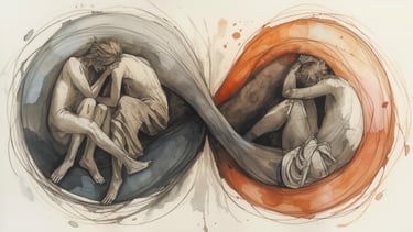 Couple experiencing emotional distance, Friend Indeed emotional support resource on relationships