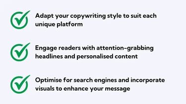 adapt copywriting, compelling headlines, personalised content, SEO