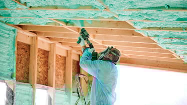 blue spray foam