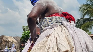 Ganbada Adept's Dancing during the Voodoo Festival in Benin