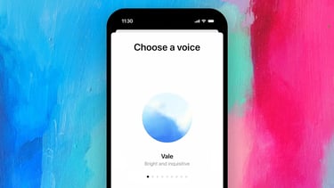 a phone with a phone showing the voice of a voice