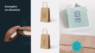 Un aperçu des utilisations possible du logo florie frivolite