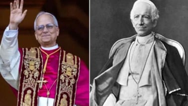 Papa León XIV y León XIII