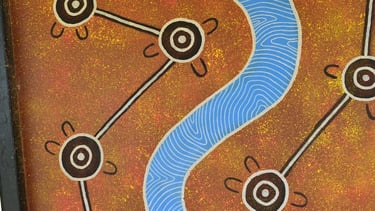 Northern Mallee Aboriginal painting symbolising resilience and wellbeing